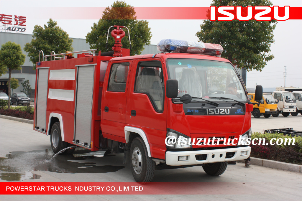 Entrega del vehículo de rescate contra incendios Isuzu NKR77 a Filipinas