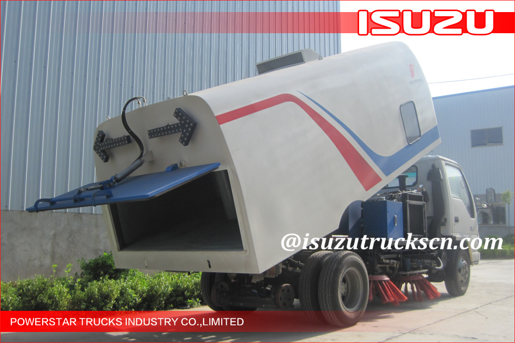Camión barredor Isuzu de 2 unidades para limpieza de la ciudad de Nigeria Lagos