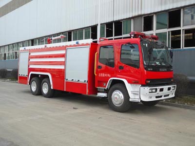 Camión contra incendios de espuma preparado con chasis isuzu de 12m3