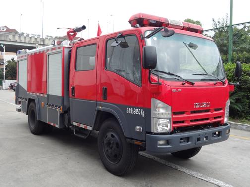 Camión contra incendios con tanque de agua Isuzu 2000L ELF FVR ISUZU camión bomba contra incendios)