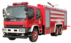 camión de bomberos de la ciudad isuzu