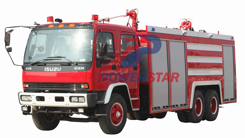 Vehículo contra incendios de espuma en polvo Isuzu