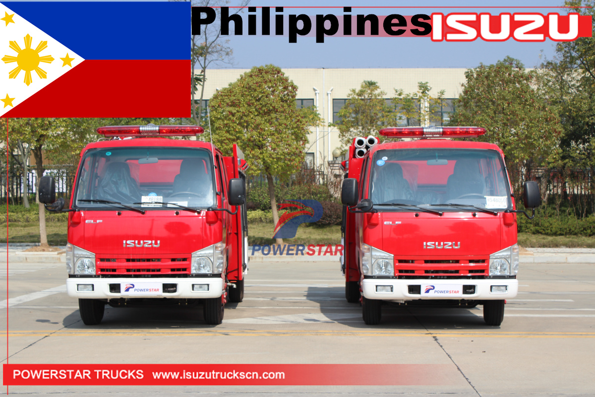 Vehículos de emergencia y camiones de rescate ISUZU para Filipinas