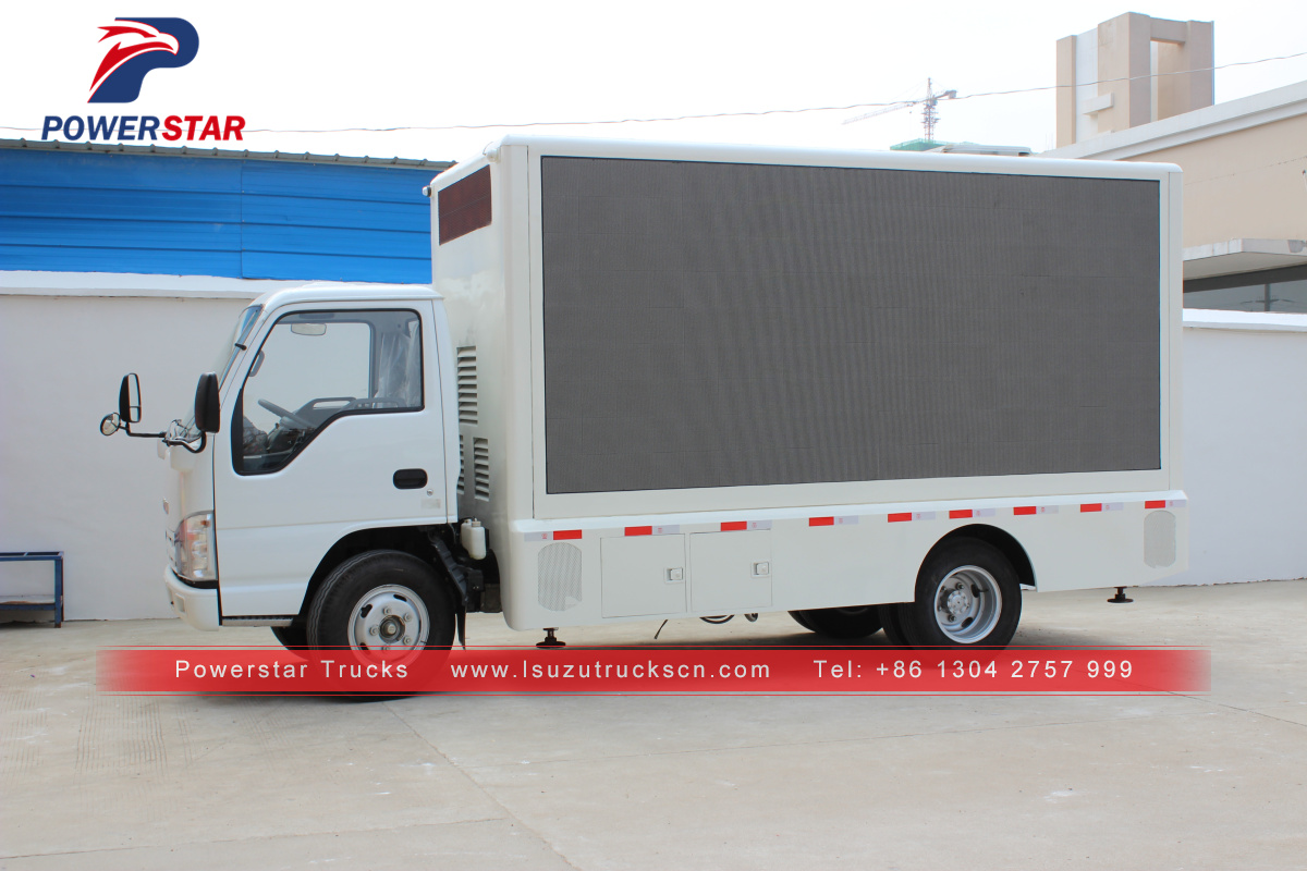 Vehículo publicitario Isuzu para camión LED con publicidad móvil para exteriores barato