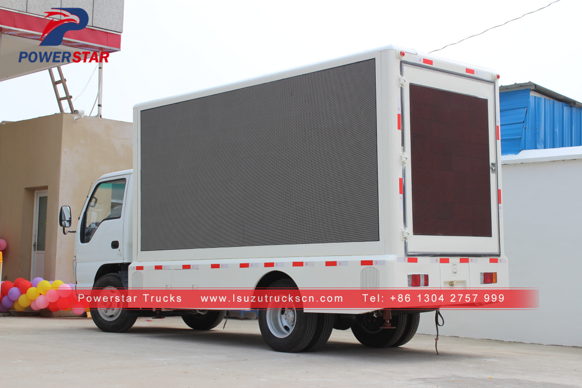 Vehículo publicitario Isuzu para camión LED con publicidad móvil para exteriores barato
