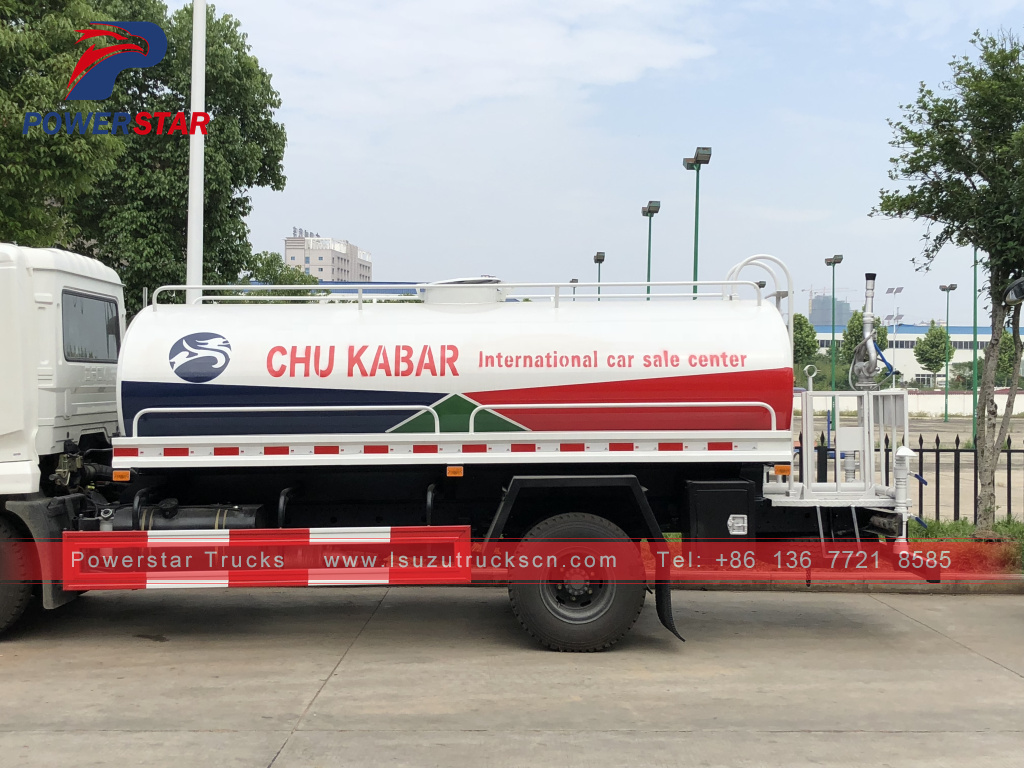 Camión cisterna de agua potable con rociador de agua chu kabar dongfeng de Myanmar a la venta