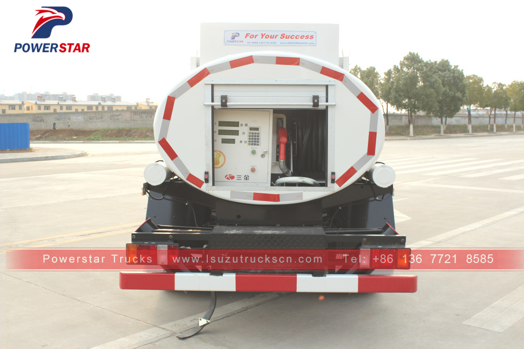 Precio del camión de aceite ISUZU de Myanmar/camión cisterna de combustible 5CBM/camión cisterna 4*2 a la venta