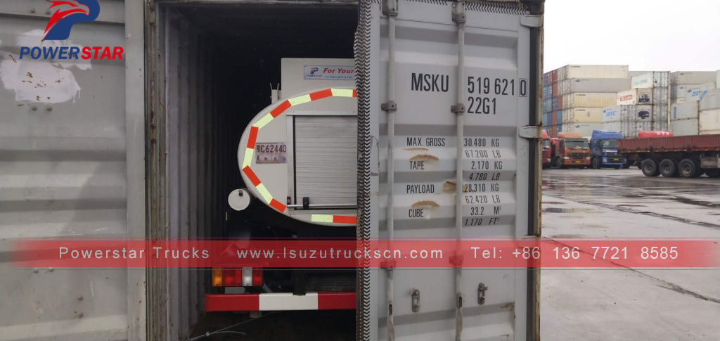 Precio del camión de aceite ISUZU de Myanmar/camión cisterna de combustible 5CBM/camión cisterna 4*2 a la venta