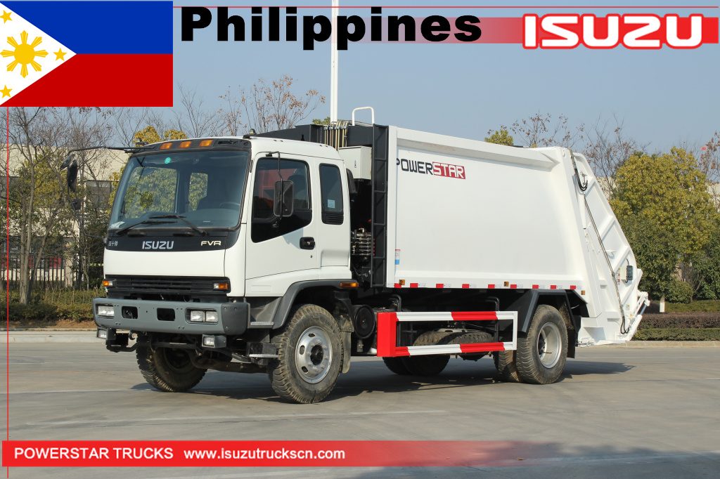 Camión compactador de basura rechazado ISUZU FVR 10M3 de Filipinas a la venta