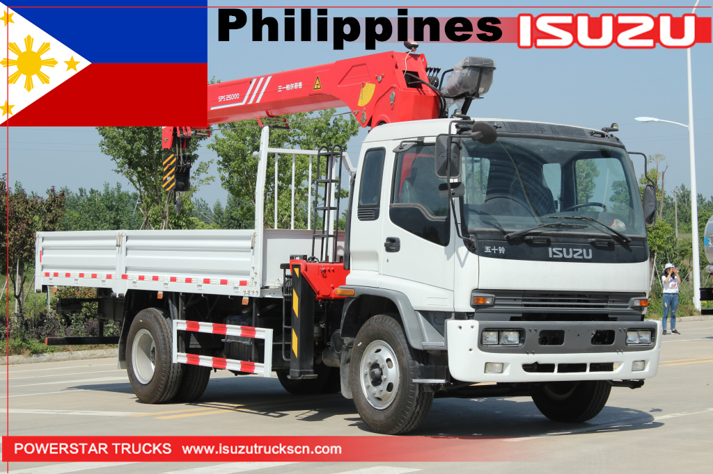 Filipinas ISUZU FTR Camión Cargador Palfinger Crane