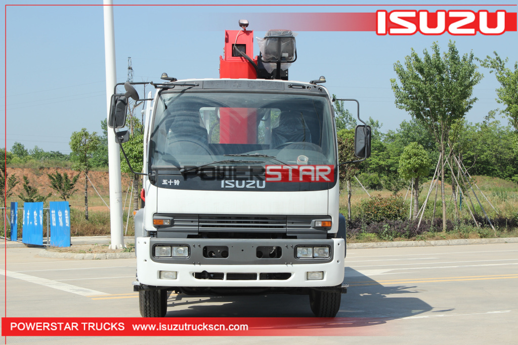 Filipinas ISUZU FTR Construction Palfinger camiones grúa con pluma telescópica