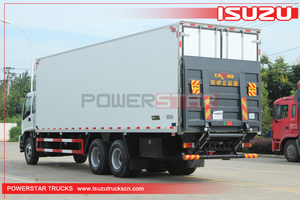 Papeeter ISUZU Reefer FVZ Frezzer furgoneta de carga personalizada de camión frigorífico de 15 toneladas