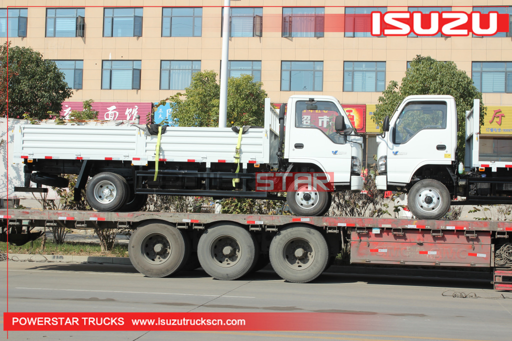 Filipinas - 3 unidades ISUZU NKR 600P 4x4 camionetas de carga con plataforma abatible todoterreno
