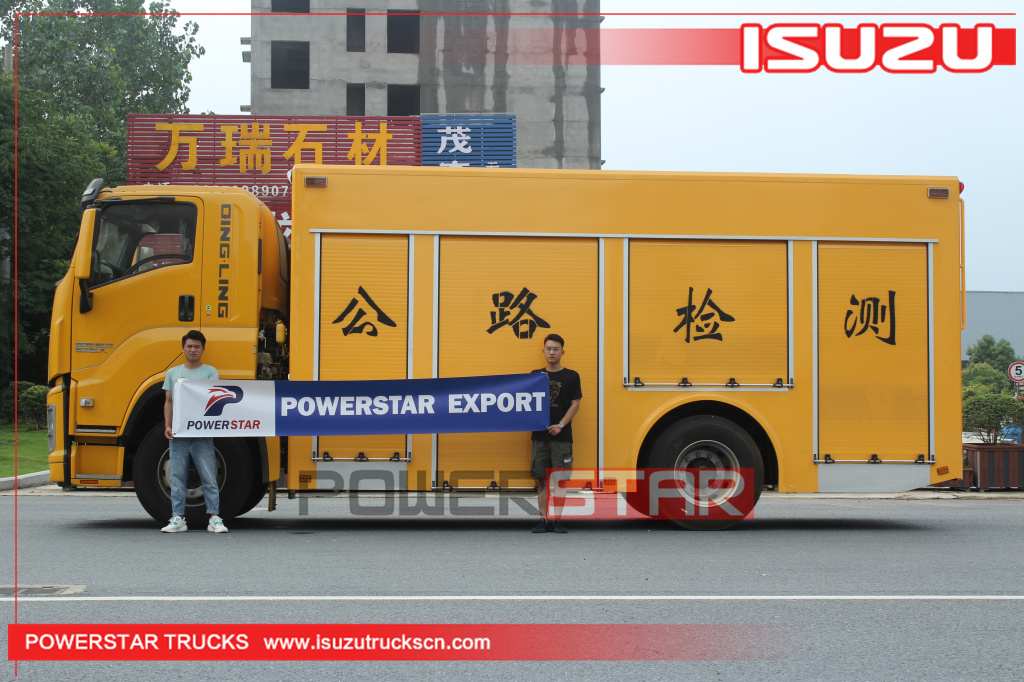 Camiones de inspección de carreteras ISUZU GIGA Airport Street de Mongolia a la venta