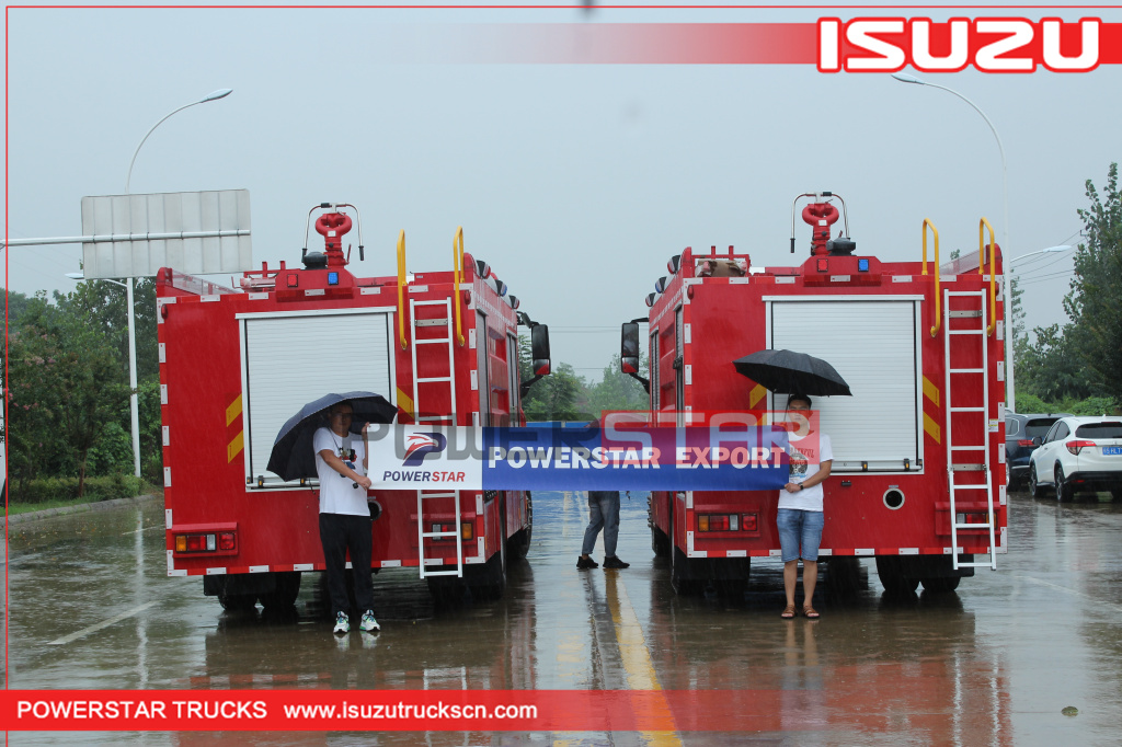 Camión de bomberos del tanque de agua de la extinción de incendios del camión de bomberos de Filipinas ISUZU GIGA