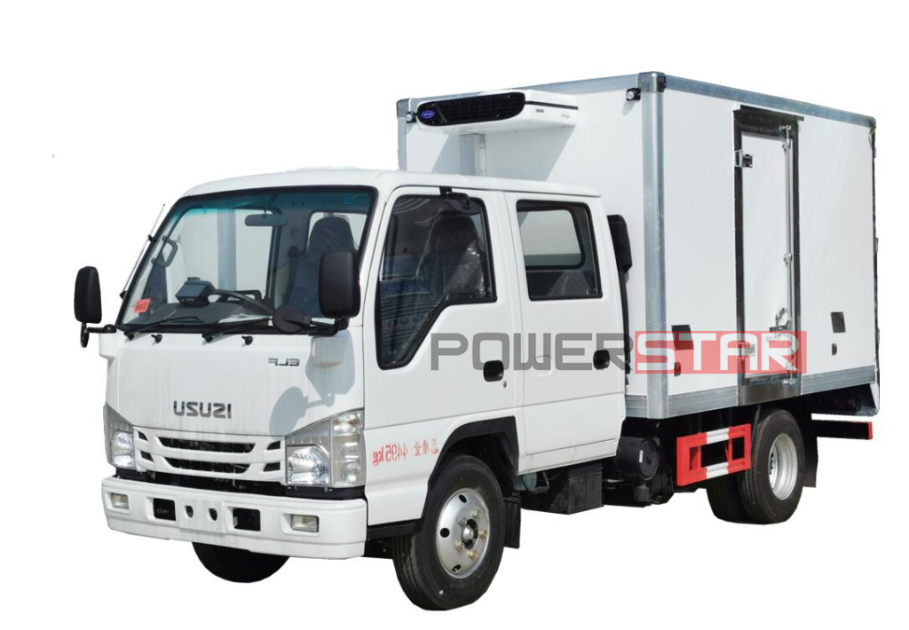 Camión frigorífico con cabina doble ISUZU ELF 100P Vehículo congelador