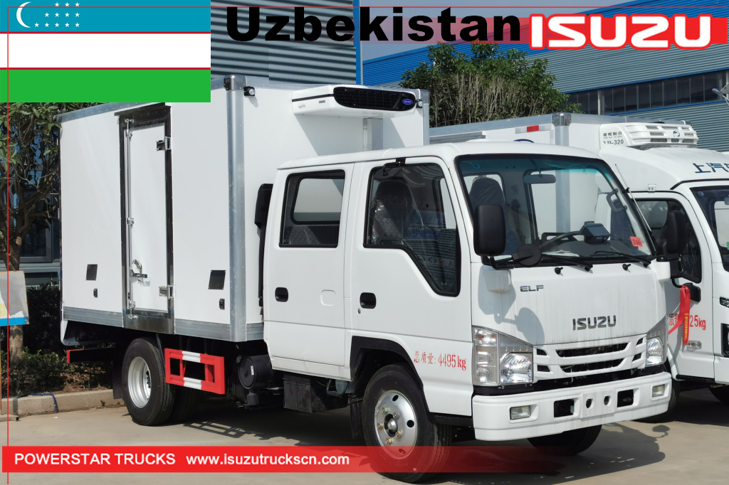Camiones frigoríficos ISUZU de Uzbekistán, camiones frigoríficos para transporte de carne y pescado