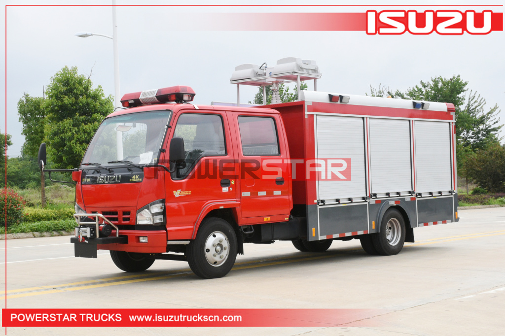 Djibouti Camión de bomberos con tanque de agua ISUZU Vehículo contra incendios de espuma a la venta