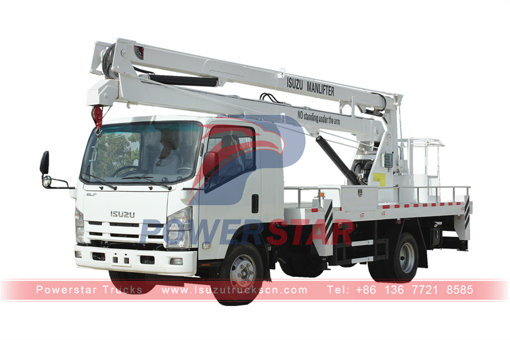 Elevador de pluma para camiones ISUZU Hydraulic Manlifter