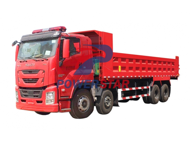 ISUZU GIGA/VC61 8x4 de 12 ruedas de alta resistencia, camiones volquete volquete a la venta