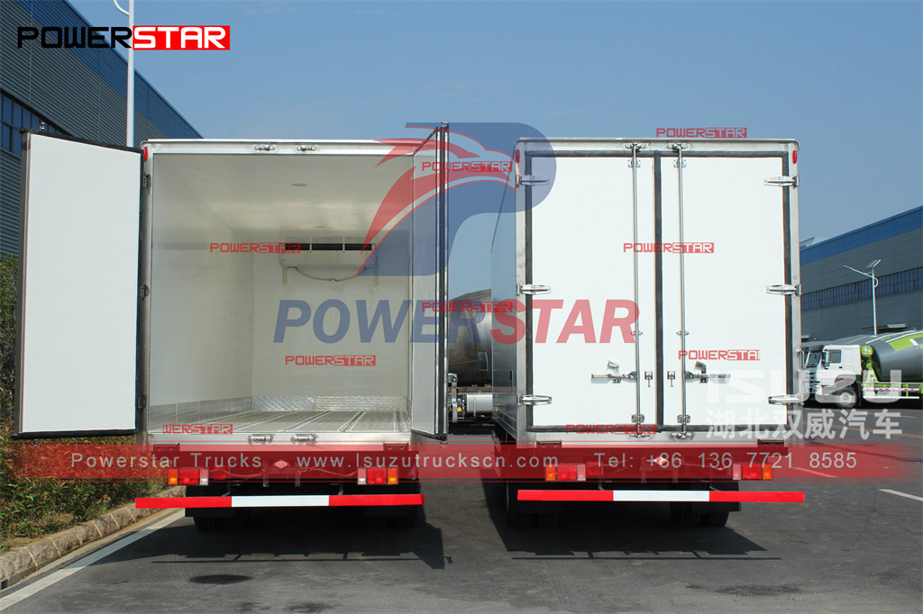 Exportación de caja refrigerada de camión congelador ISUZU de 7 m a Myanmar