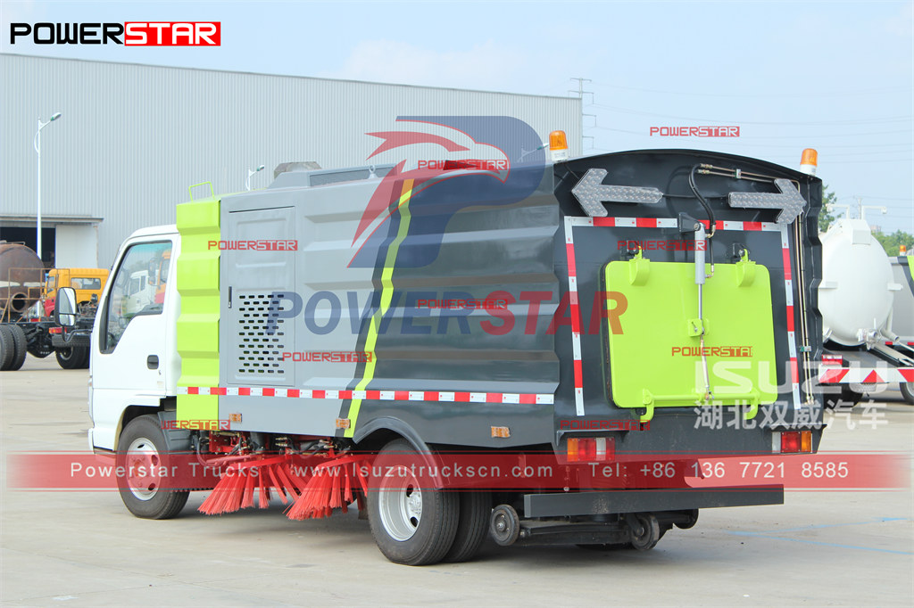 Exportación manual del camión barredor de carreteras ISUZU a Dubai