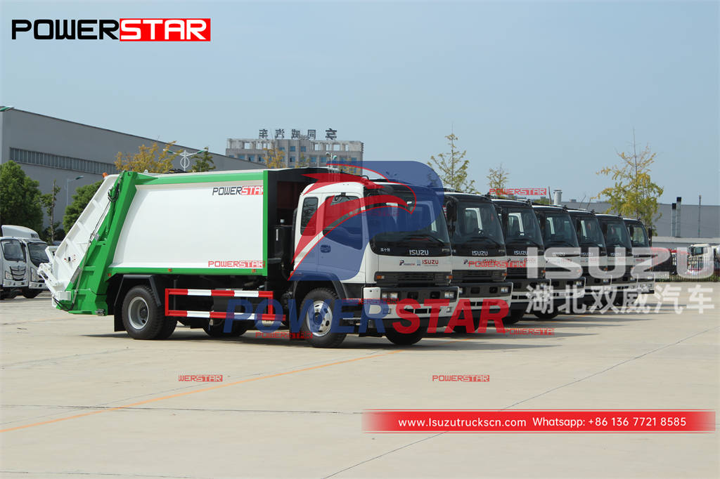 Camiones de compresión de residuos cúbicos ISUZU FTR 14 a buen precio a la venta