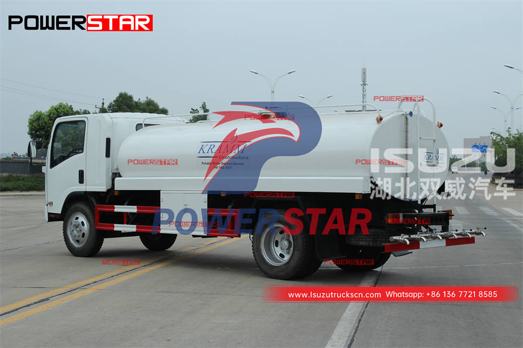 Hot sales ISUZU 190HP 4×4 off-road drinking water tank truck for Phippines