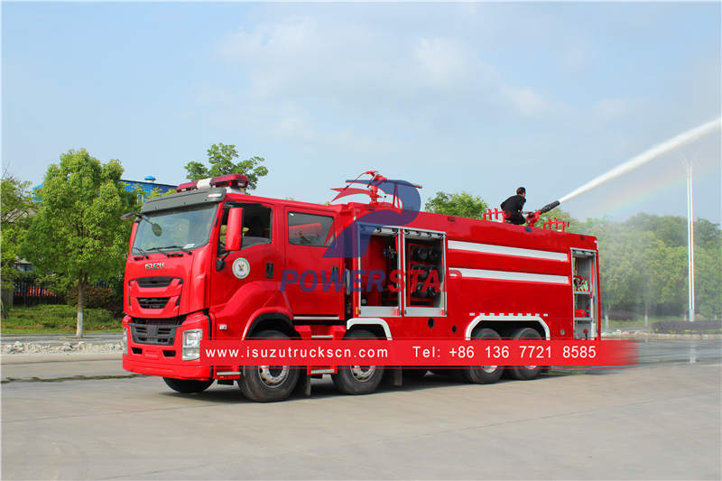 Camión de bomberos de polvo seco Isuzu