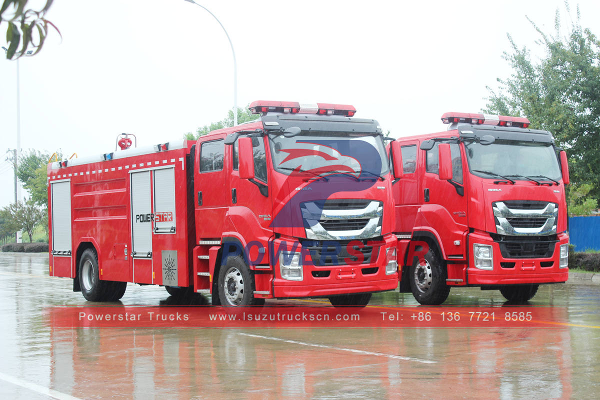 Camiones contra incendios ISUZU de alto rendimiento