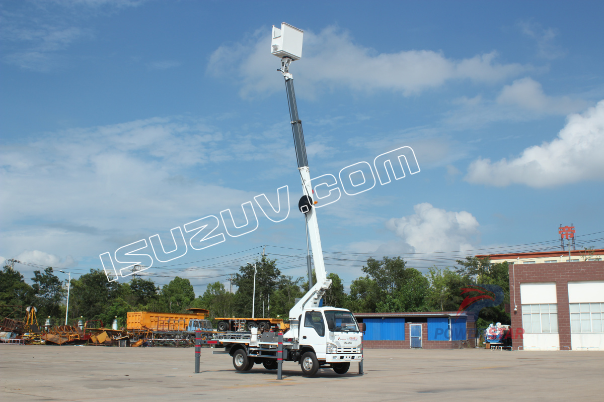 Vanuatu ISUZU 12m 14m Man Lifter Bucket Camión de trabajo aéreo a la venta
