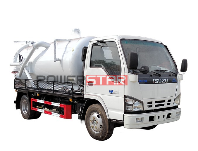 Camión aspirador de aguas residuales Isuzu 100P