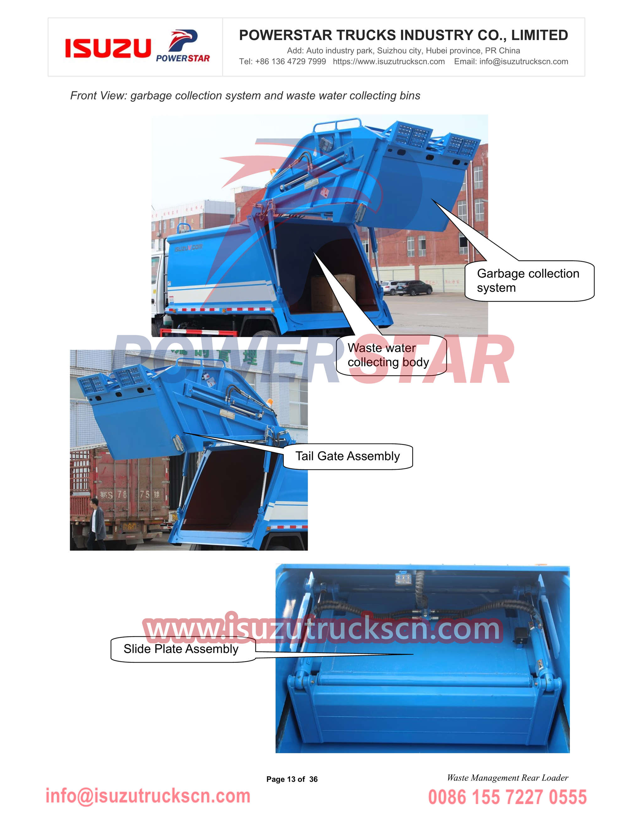 Exportación del camión compactador de basura Isuzu NKR de 8 cbm a Laos