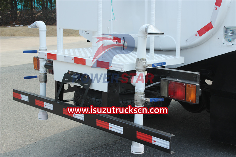 Plataforma trasera de camión de agua potable Isuzu