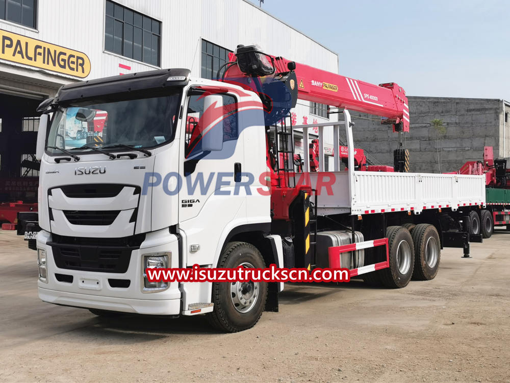 Camión con pluma Palfinger SPS40000 de 16 toneladas Isuzu Giga