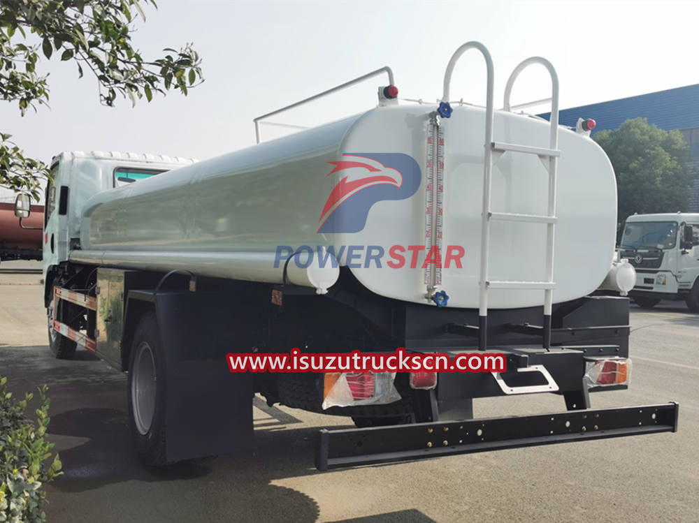 Camión de reparto de agua potable de acero inoxidable Isuzu