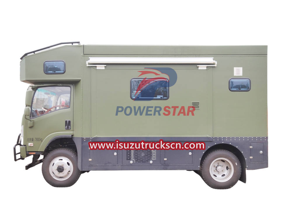 Isuzu Camper Truck Bed Camper RV Caravana con baño y cocina en venta