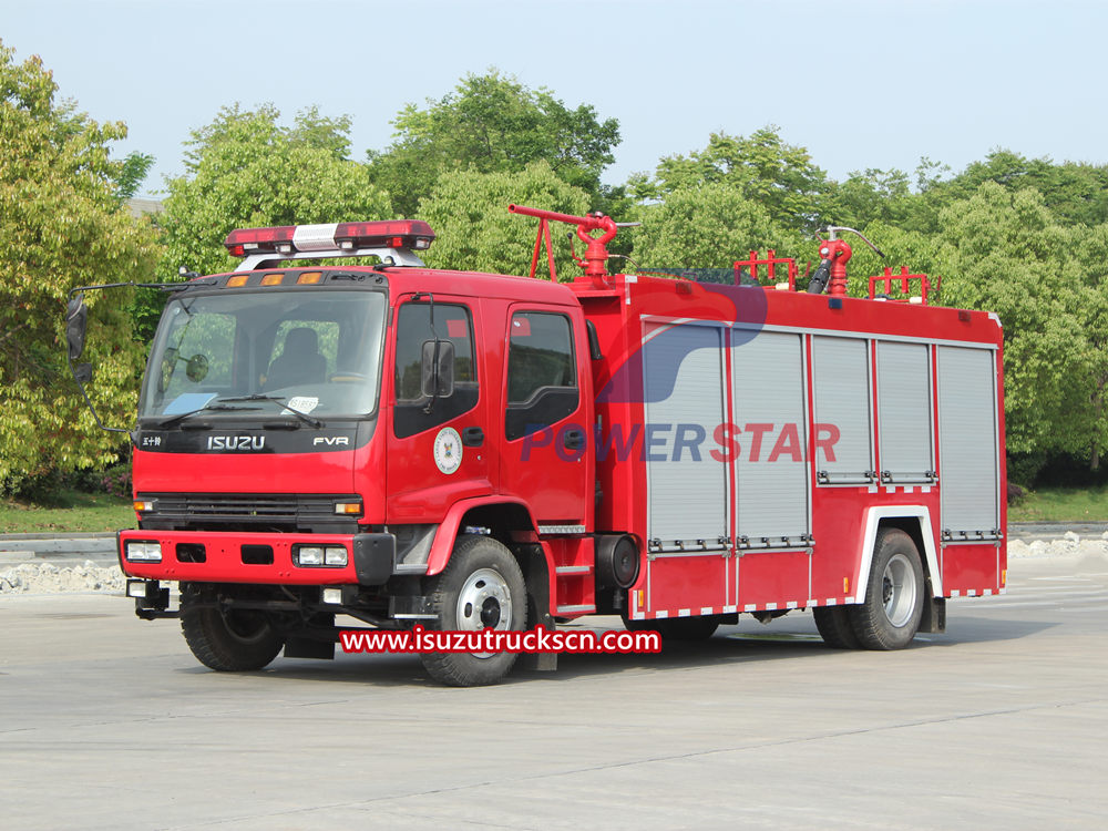 Procedimientos operativos de rutina de los camiones de bomberos de servicio pesado ISUZU
    