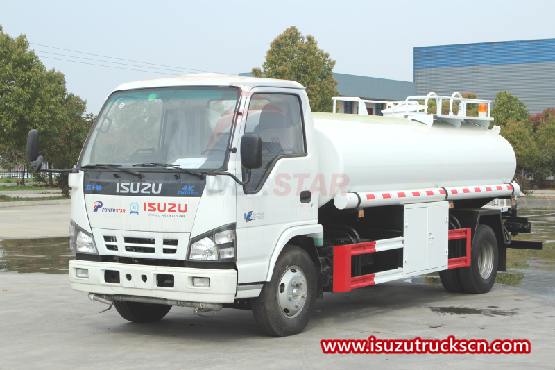 Prueba para camión cisterna de agua de acero inoxidable de calidad alimentaria ISUZU 600P/NKR 5000L
    