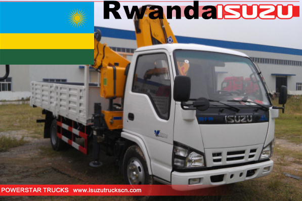 Ruanda - 1 unidad de camión grúa Isuzu con pluma articulada XCMG
    