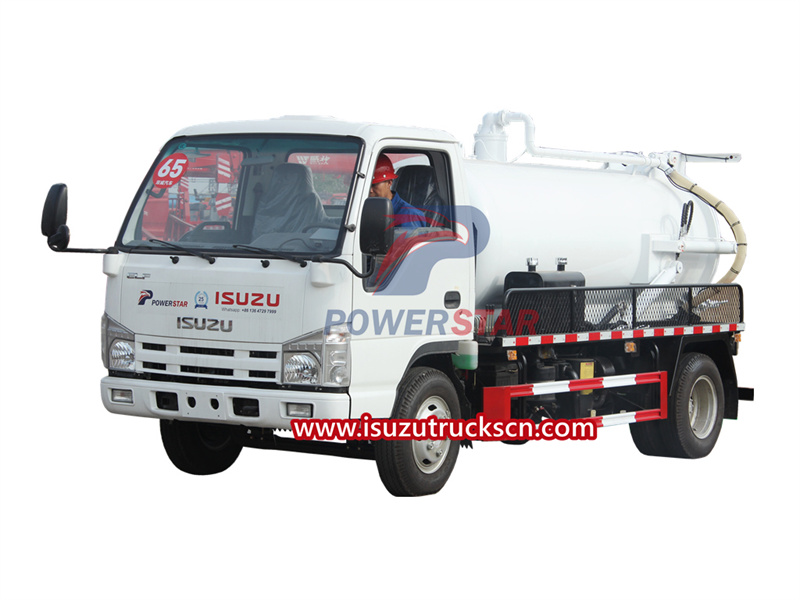 La ventaja del camión cisterna de aguas residuales Isuzu 100P NQR
    