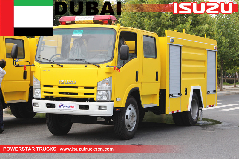 Camión de bomberos con chasis Isuzu para Dubai
    