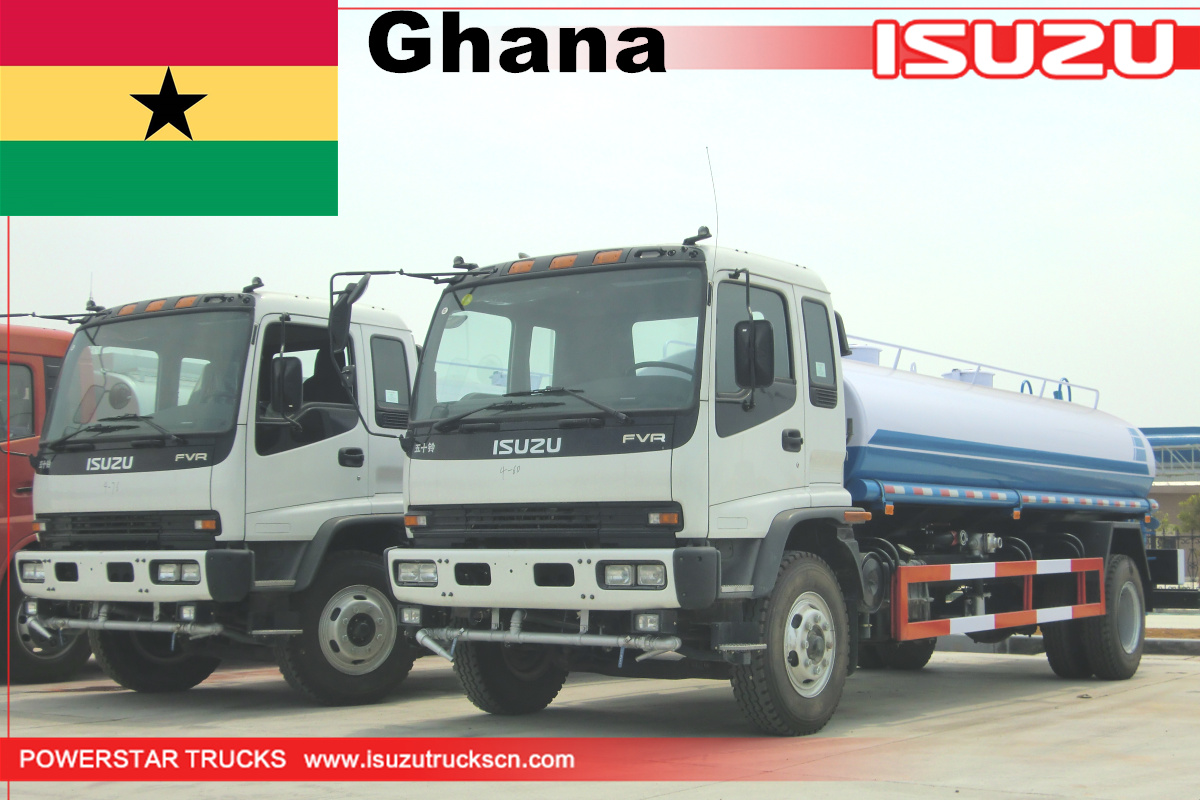 Ghana - Camión cisterna cisterna de agua ISUZU FVR de 2 unidades
    