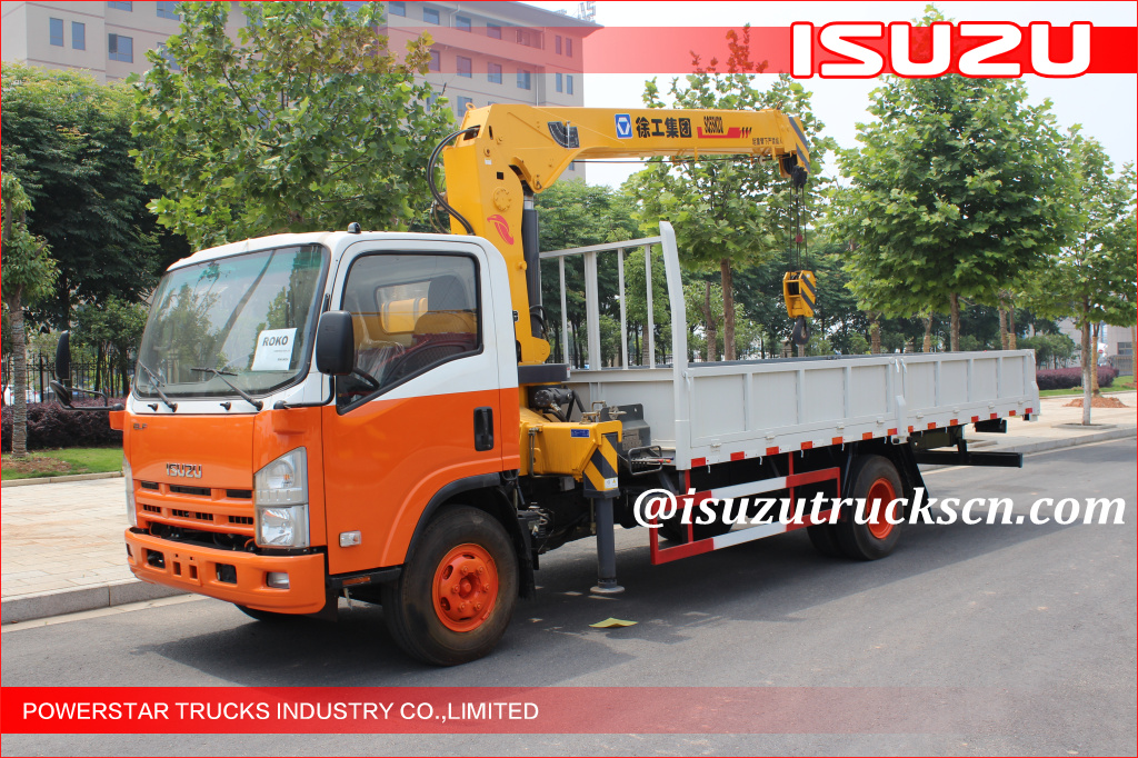 Camión grúa ELF ISUZU de 5 toneladas para construcción ROKO
    