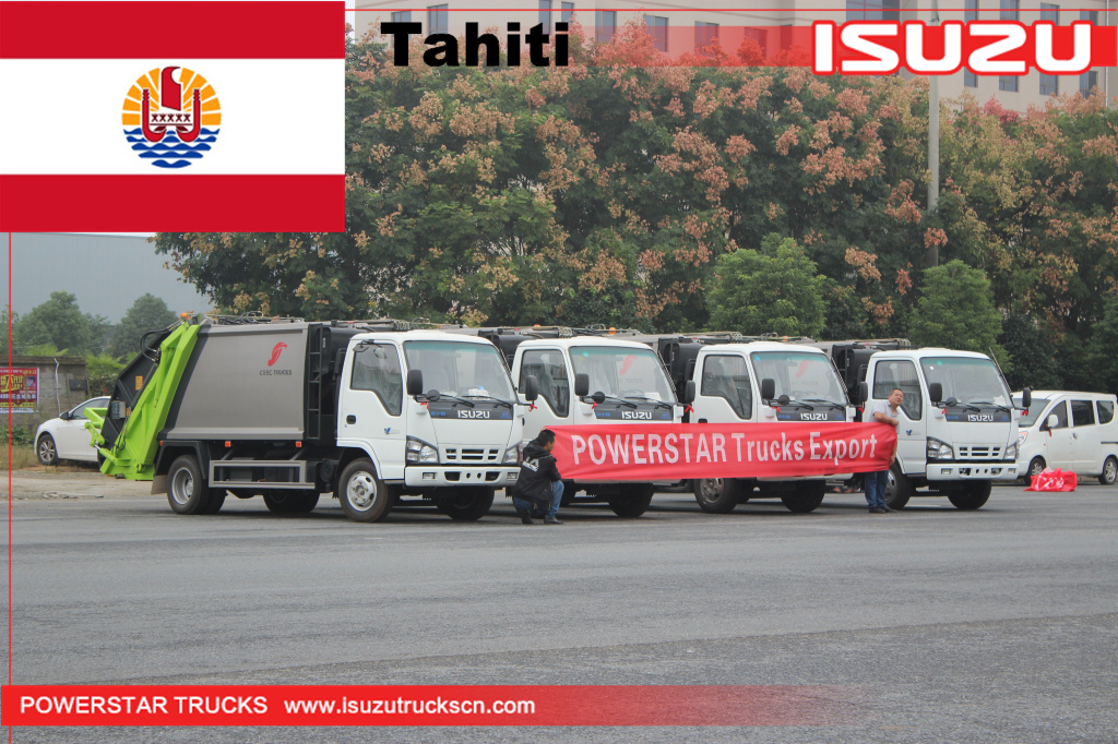 Tahiti - Camión compactador de basura ISUZU de 4 unidades
    
