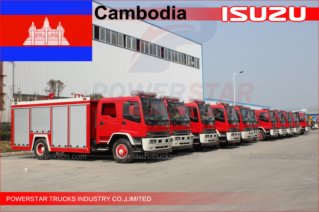 Camión de bomberos acuático FTR de 120 unidades para Camboya
    