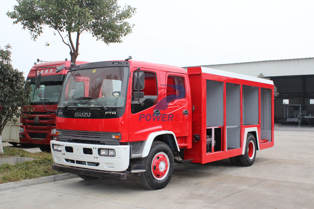 ¿Cómo construir un camión de bomberos de espuma de calidad con chasis de camión ISUZU FTR?
    