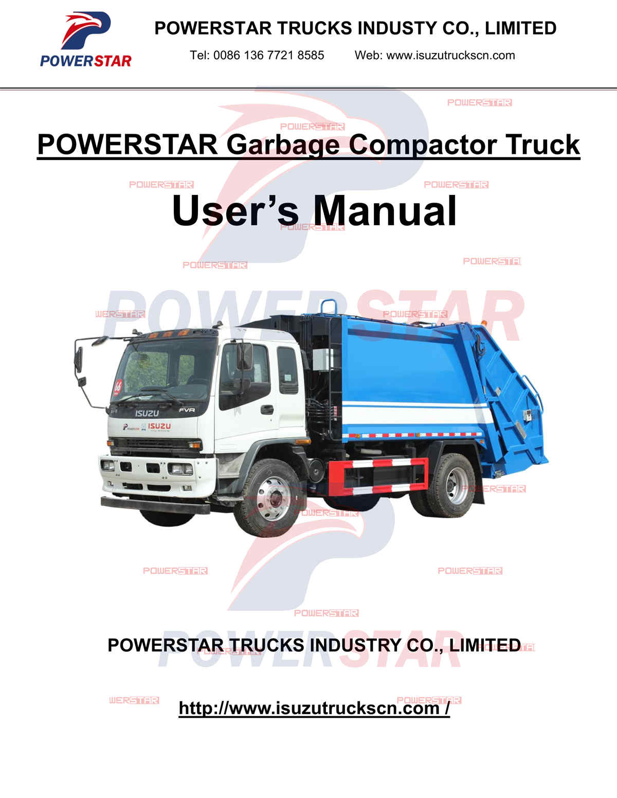 Guía de operación de camiones compactadores de basura ISUZU FVR de 10 metros cúbicos de Filipinas
    