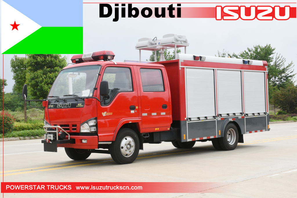Yibuti - 1 unidad de camión de bomberos de rescate ISUZU
    