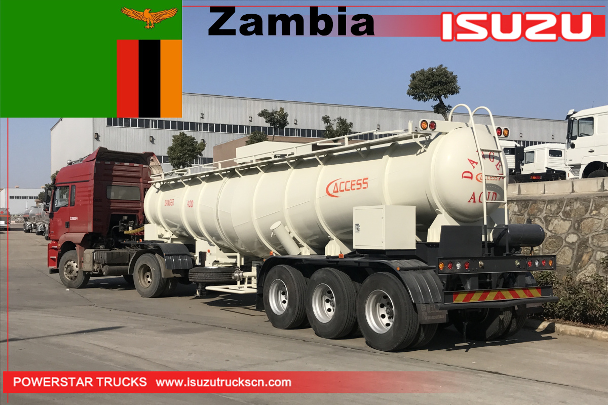 Zambia - 20 unidades de remolque cisterna para ácido sulfúrico
    